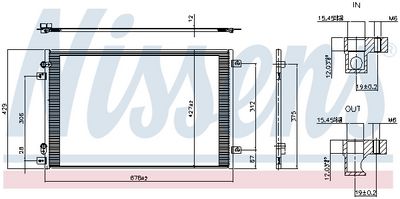 Condensator, climatizare NISSENS 941450