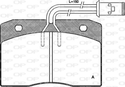 Комплект тормозных колодок, дисковый тормоз OPEN PARTS BPA0211.12 для RENAULT TRUCKS B