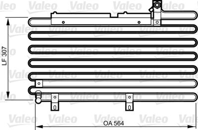 VALEO 814295 Радіатор кондиціонера для AUDI (Ауди)
