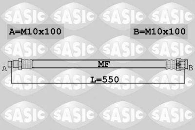 SASIC 6606255 Тормозной шланг  для BMW X3 (Бмв X3)