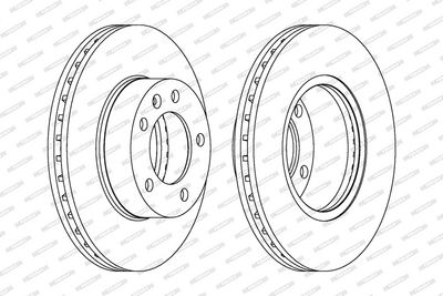 DISC FRANA FERODO DDF1217C1 1