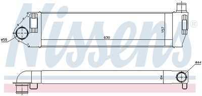 INTERCOOLER COMPRESOR NISSENS 96522 5