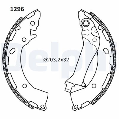 Brake Shoe Set LS2180