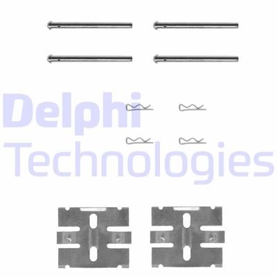 Комплектующие, колодки дискового тормоза DELPHI LX0017 для VOLVO 164