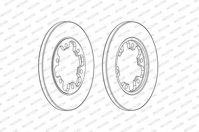 BREMSSCHEIBE FERODO DDF2485C 1