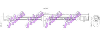 Тормозной шланг KAWE H5287 для HONDA SHUTTLE