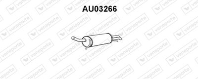 VENEPORTE AU03266 Глушитель выхлопных газов  для AUDI A6 (Ауди А6)