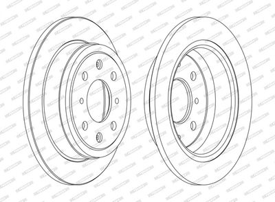 BREMSSCHEIBE FERODO DDF468C 2