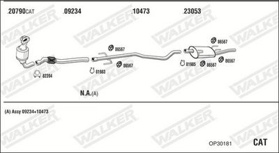 Изпускателна система WALKER OP30181
