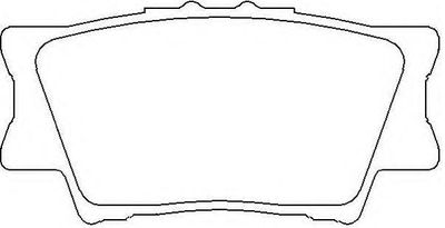 ASVA AKDC-6247 Тормозные колодки и сигнализаторы  для TOYOTA CAMRY седан (_V4_) 2.4 (ACV40_)