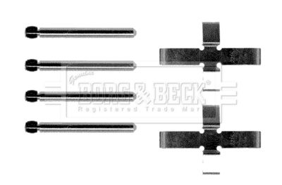 Комплектующие, колодки дискового тормоза BORG & BECK BBK1151 для TALBOT RANCHO