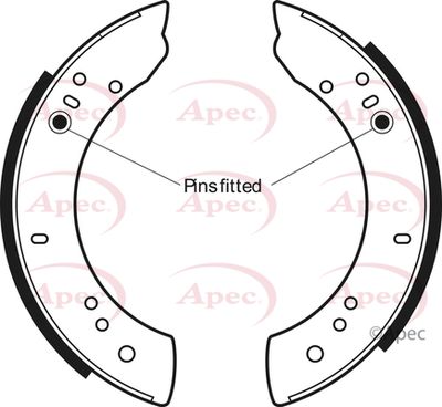 Brake Shoe Set APEC SHU271