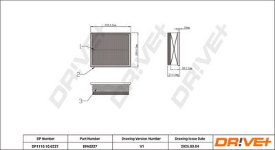 LUFTFILTER DR!VE+ DP1110100227 0