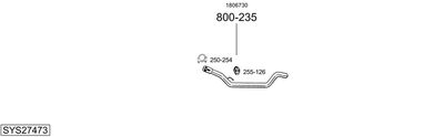 ABGASANLAGE BOSAL SYS27473