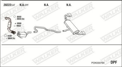 SISTEM DE ESAPAMENT WALKER POK030764