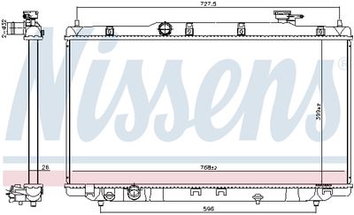 NISSENS 606310 Крышка радиатора  для ACURA  (Акура Тлx)