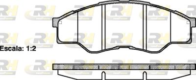 Комплект тормозных колодок, дисковый тормоз ROADHOUSE 21266.00 для TOYOTA FORTUNER