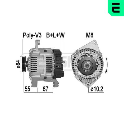 GENERATOR / ALTERNATOR ERA 210166R
