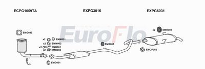 Układ wydechowy EUROFLO PG206143001A00