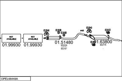 SISTEM DE ESAPAMENT MTS OPEL66448A000812