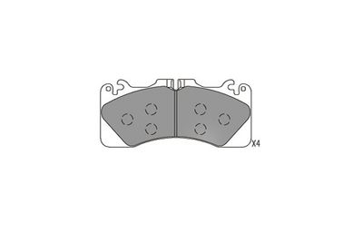 Комплект тормозных колодок, дисковый тормоз KAVO PARTS KBP-9156 для LEXUS RC