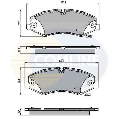 COMLINE CBP02030 Тормозные колодки и сигнализаторы  для LAND ROVER RANGE ROVER III (L322) 3.6 D 4x4