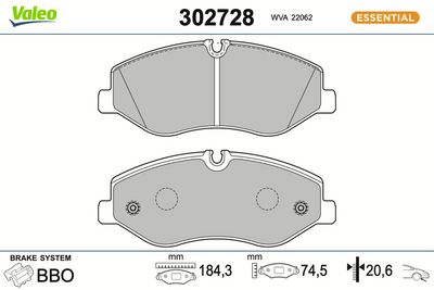 SET PLACUTE FRANA FRANA DISC VALEO 302728