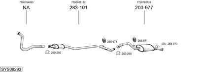 Układ wydechowy BOSAL SYS08293