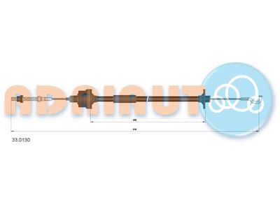 Vajer, koppling ADRIAUTO 33.0130