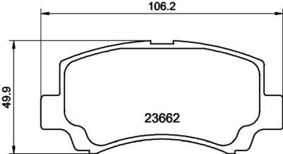 Комплект тормозных колодок, дисковый тормоз HELLA 8DB 355 027-831 для CHERY KIMO