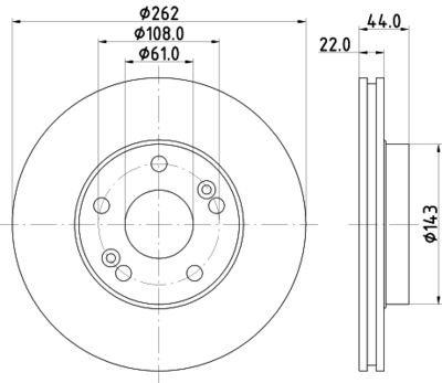 Tarcza hamulcowa MINTEX MDC763