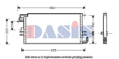 Конденсатор, кондиционер AKS DASIS 212680N для TOYOTA HILUX