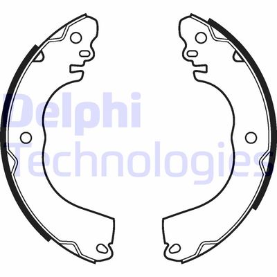 Комплект тормозных колодок DELPHI LS2111 для MITSUBISHI MIRAGE