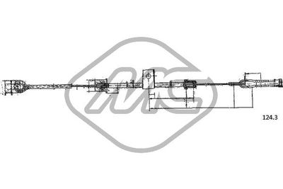 Тяга стартера Metalcaucho 81618 для FIAT 500