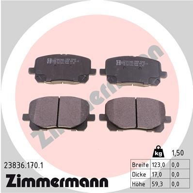 SET PLACUTE FRANA FRANA DISC ZIMMERMANN 238361701