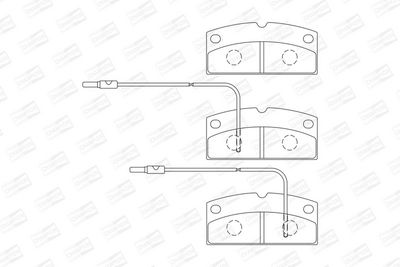 BREMSBELAGSATZ SCHEIBENBREMSE CHAMPION 573750CH 1
