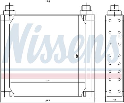 RADIATOR ULEI ULEI MOTOR NISSENS 90535 4