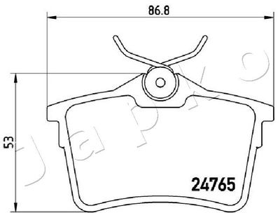 Brake Pad Set, disc brake 510600