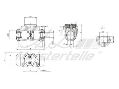 спирачно цилиндърче на колелото A.Z. Meisterteile AZMT-44-111-1144