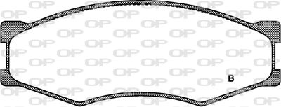 BPA0184.02 OPEN PARTS Комплект тормозных колодок, дисковый тормоз