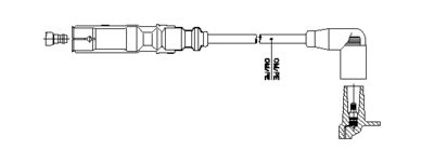 Провод зажигания BREMI 1A23/46 для SEAT EXEO