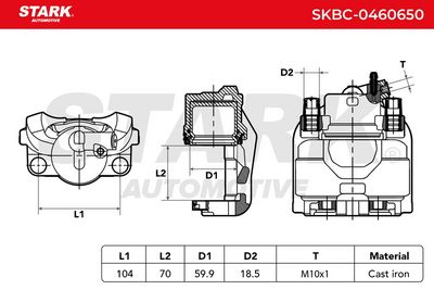 спирачен апарат STARK SKBC-0460650