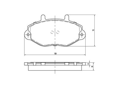 комплект спирачно феродо, дискови спирачки A.Z. Meisterteile AZMT-44-022-1472