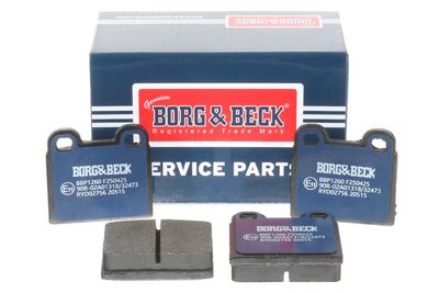 комплект спирачно феродо, дискови спирачки BORG & BECK BBP1260