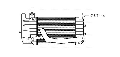 AVA QUALITY COOLING Intercooler, inlaatluchtkoeler (TOA4361)