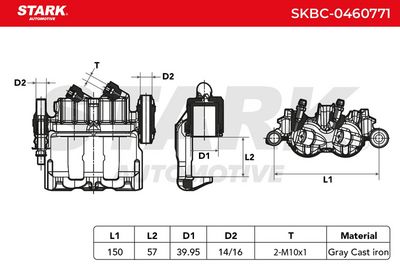 спирачен апарат STARK SKBC-0460771