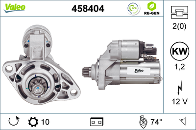 Стартер VALEO 458404 для VW PASSAT