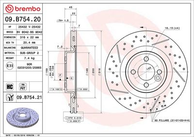 DISC FRANA BREMBO 09B75421 1