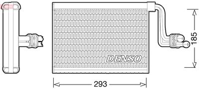 Испаритель, кондиционер DENSO DEV05002 для BMW X1