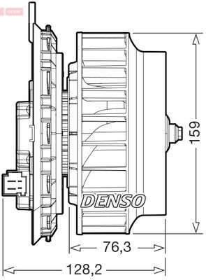Wentylator wewnętrzny DENSO DEA17016